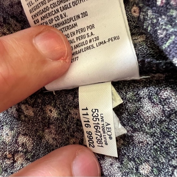 American Eagle Open Lace Up Back Mini Floral Dress Size XS - Picture 5 of 8